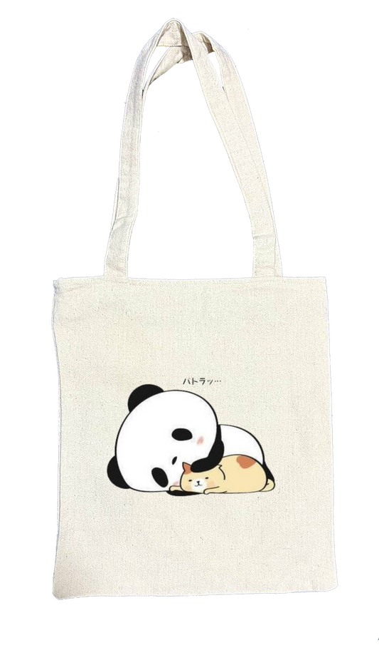 PANDA tote bag beige 4