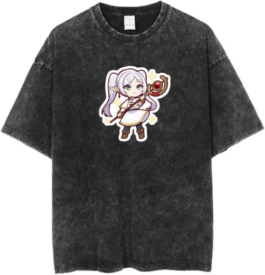 Frieren Beyond Journey's End t- shirt One Size Washed 4