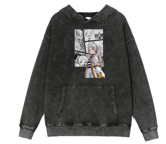 Frieren Beyond Journey's End One Size hoodie Washed 4