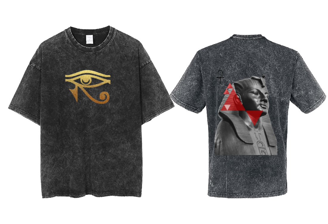 Egypt t- shirt Over Size Washed Back 4