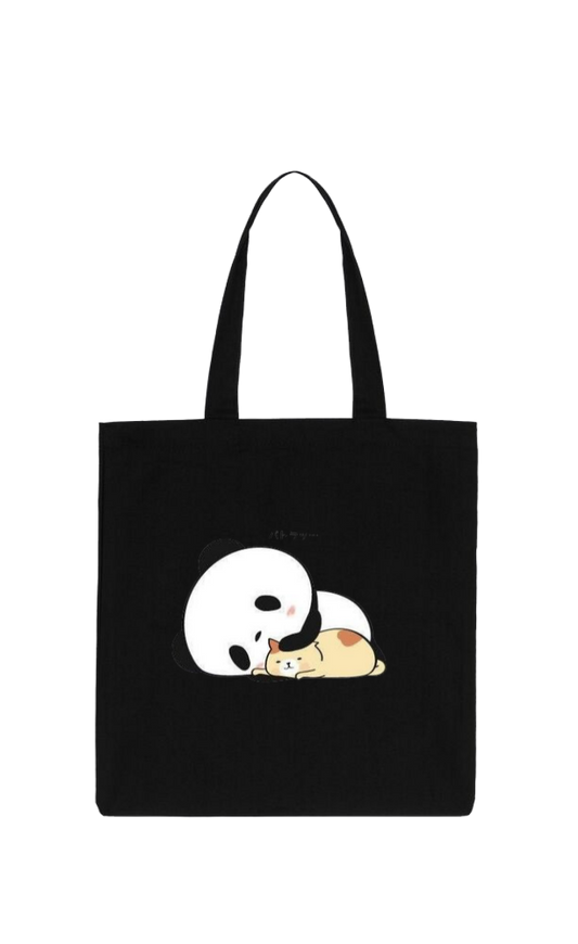 PANDA tote bag Black 4