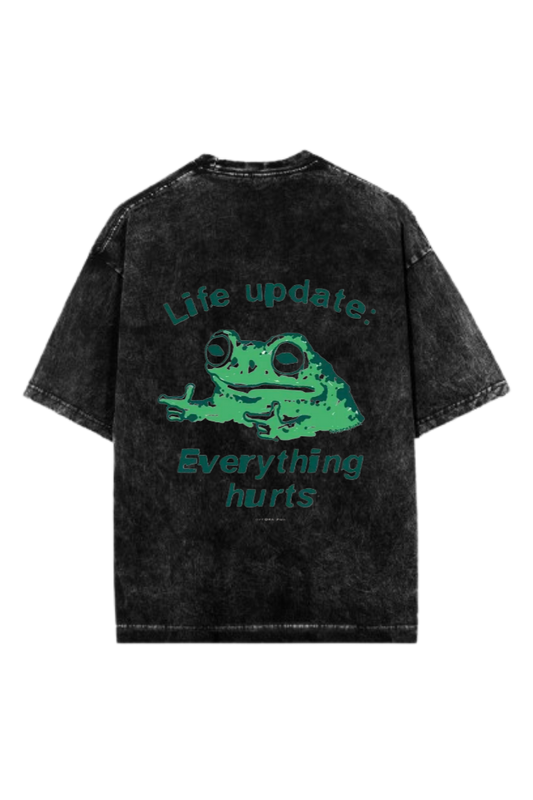 frog t- shirt Washed Back 4