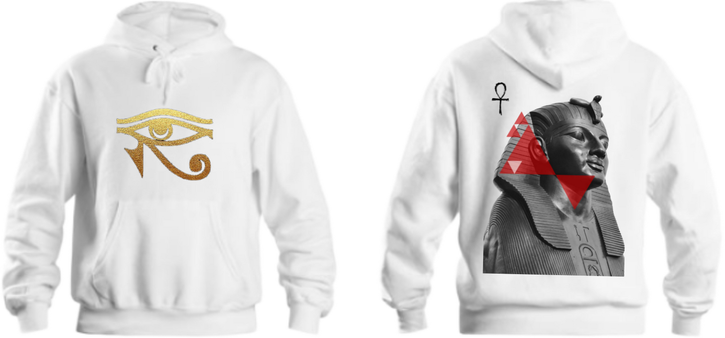 Egypt Over Size hoodie White Back 4