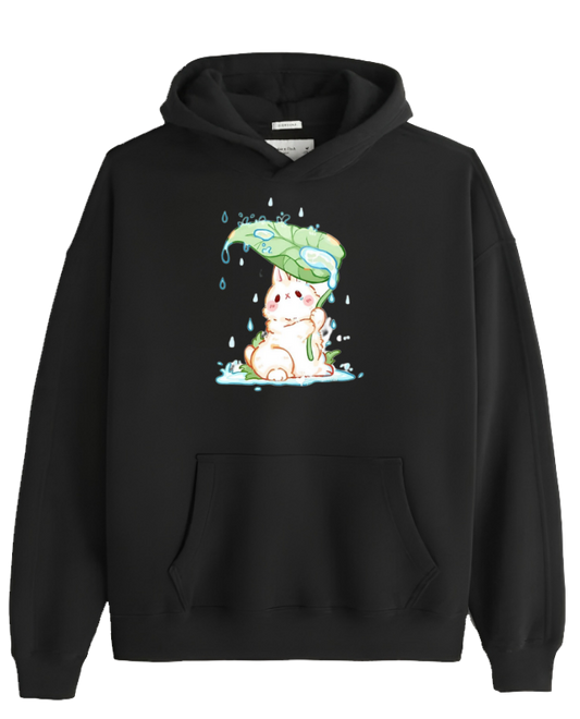 bunny Oversize Hoodie Black 4