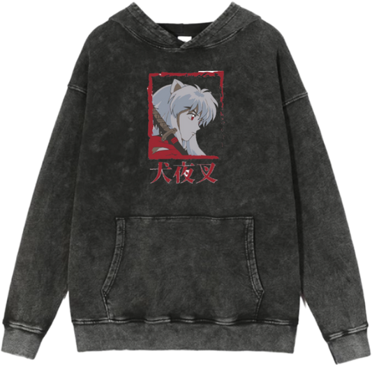 Inuyasha One Size hoodie Washed 4