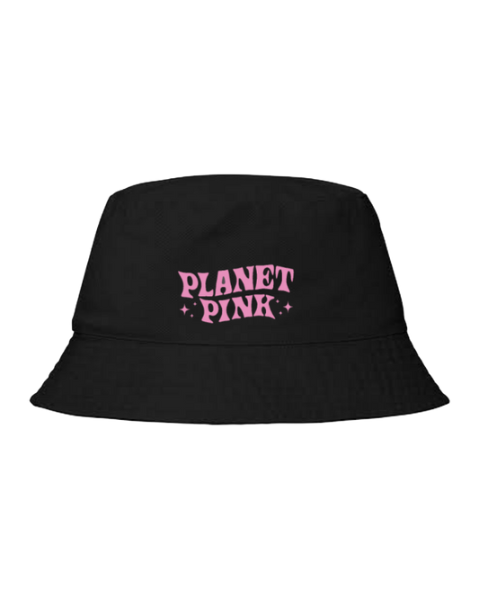 Bucket hat Fishman hat cap Black PLANET PINK 4