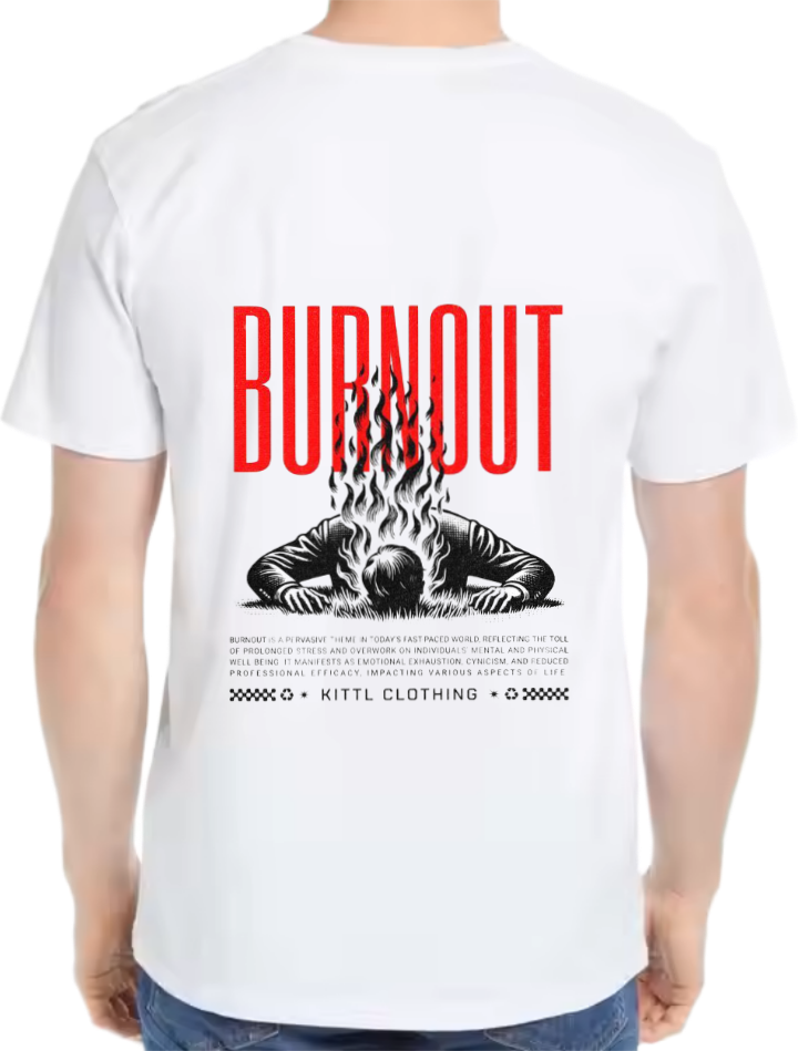 BUBNOUT t- shirt Over Size White Back 4