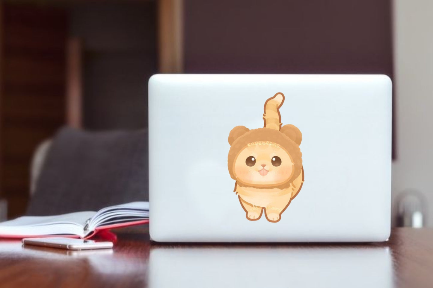 cat Laptop Sticker 4