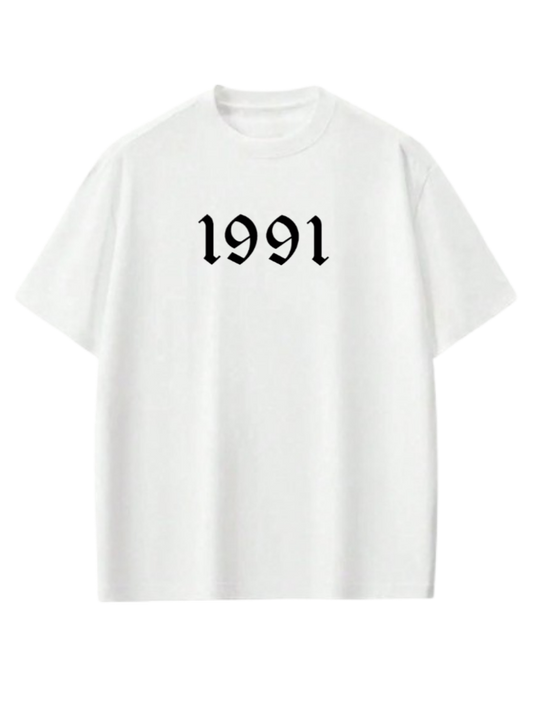 age t- shirt White 1991