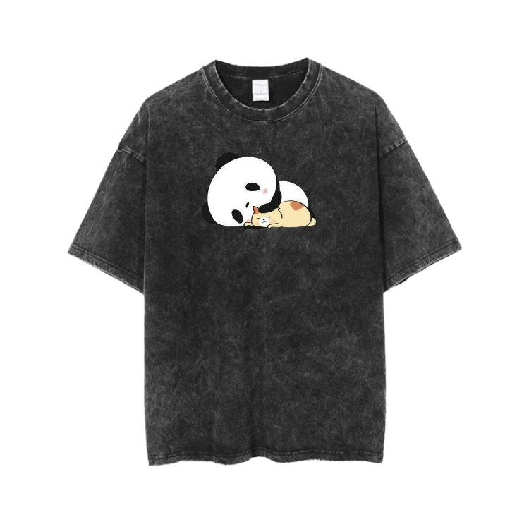 PANDA One Size t- shirt Washed 4