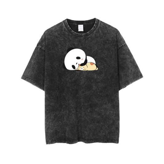 PANDA One Size t- shirt Washed 4