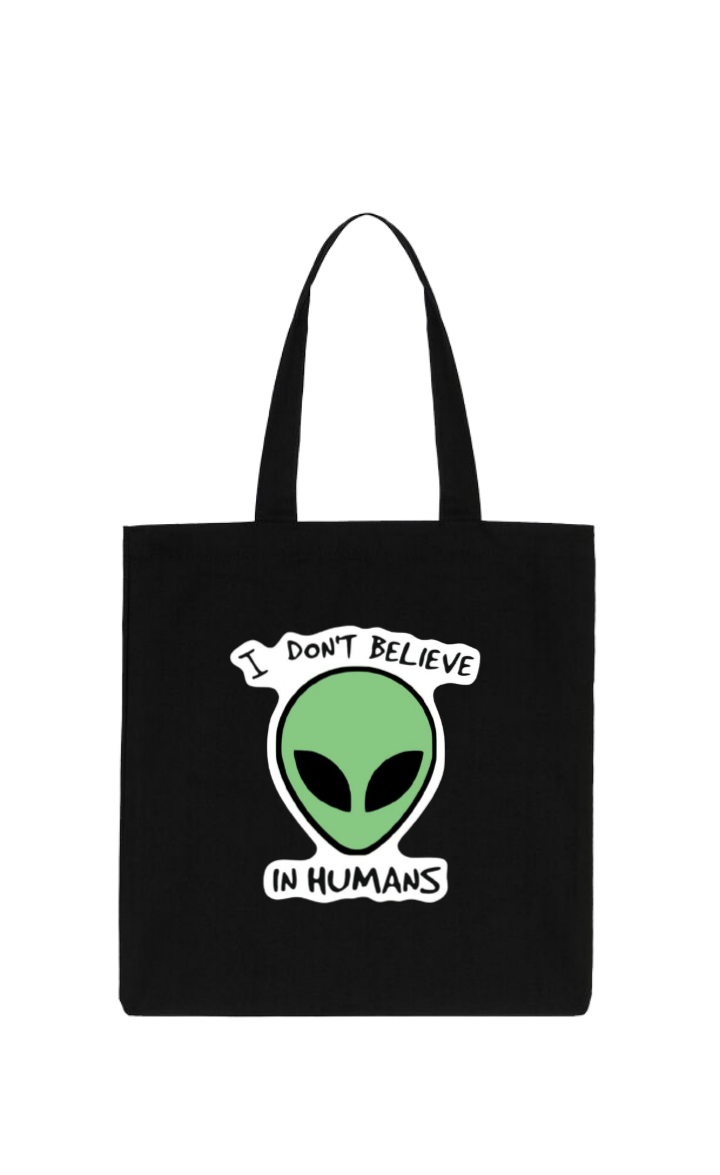 aliens tote bag Black 4
