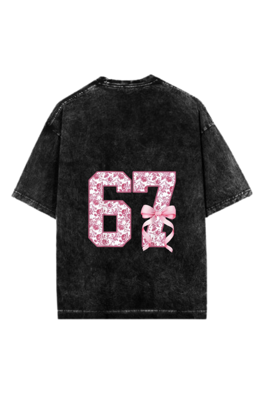 67 designs One Size t- shirt Washed Back 4