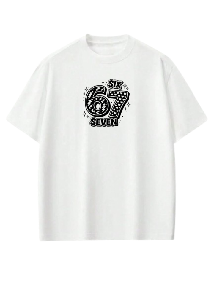 67 designs One Size t- shirt White 4