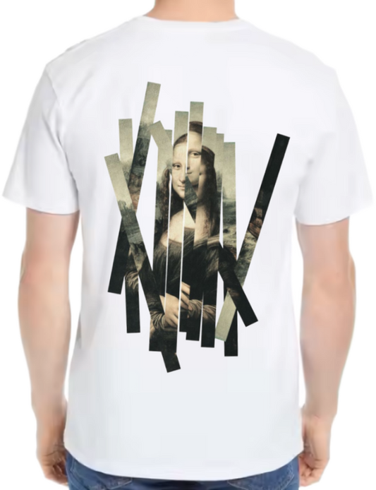 موناليزا t- shirt One Size White back 4