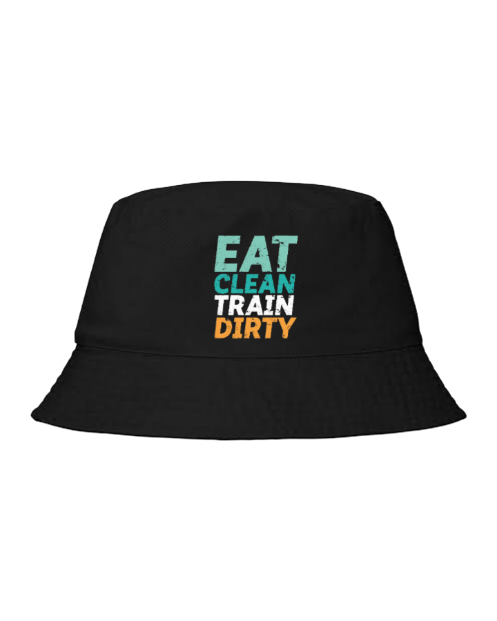 workout gym pilates Bucket hat Fishman hat cap Black 4