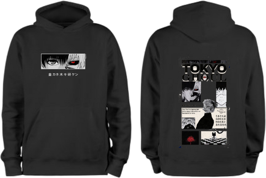 Tokyo Ghoul One Size hoodie Black Back 4