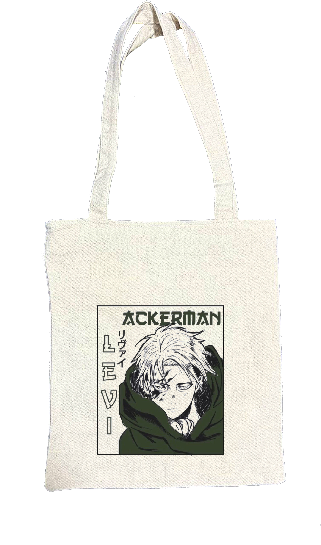 Anime Attack on titan shingeki no kyojin Aot biege tote bag 4