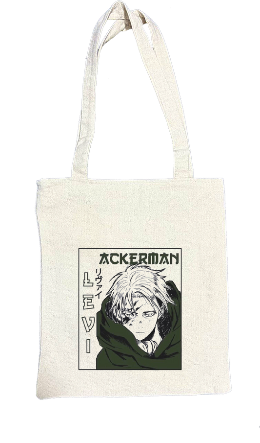 Anime Attack on titan shingeki no kyojin Aot biege tote bag 4