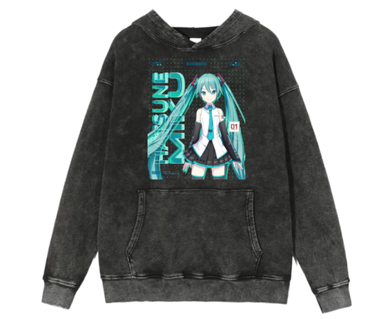 Hatsune Miku One Size hoodie Washed 4