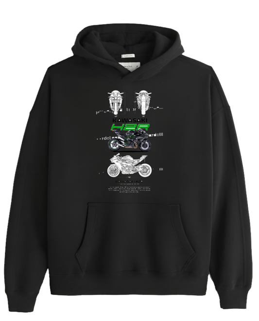 MOTOR CYCLE One Size hoodie Black 4