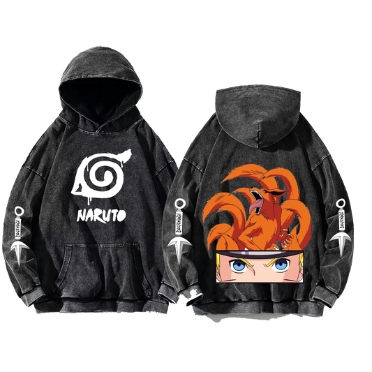 Naruto Shippuden One Size hoodie Washed Back 4