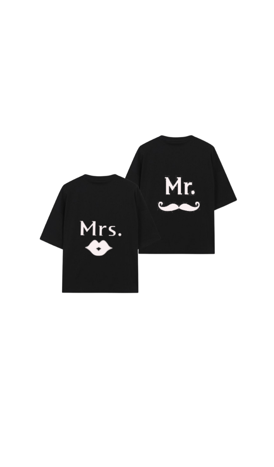VaIentine coupIe t- shirt Black Cables Back 4