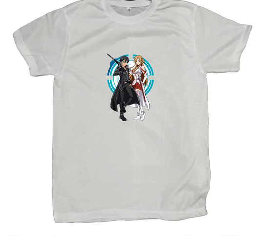 Sword Art Online t- shirt fat White 4