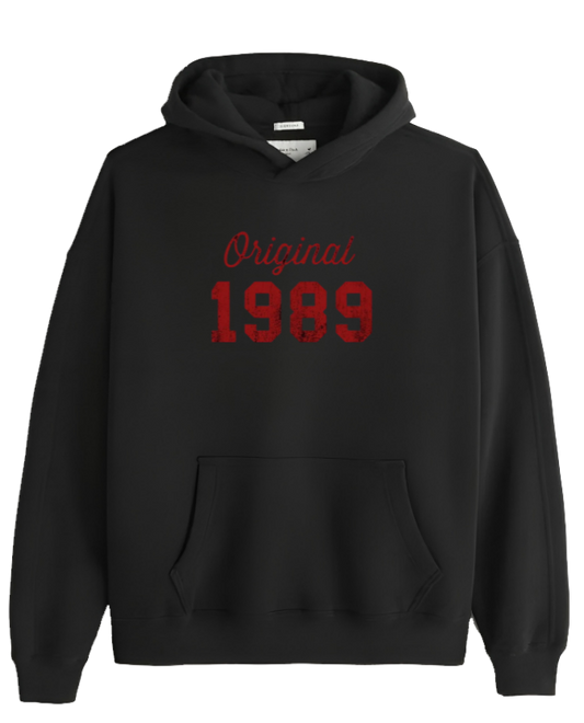 age Oversize Hoodie Black 1989