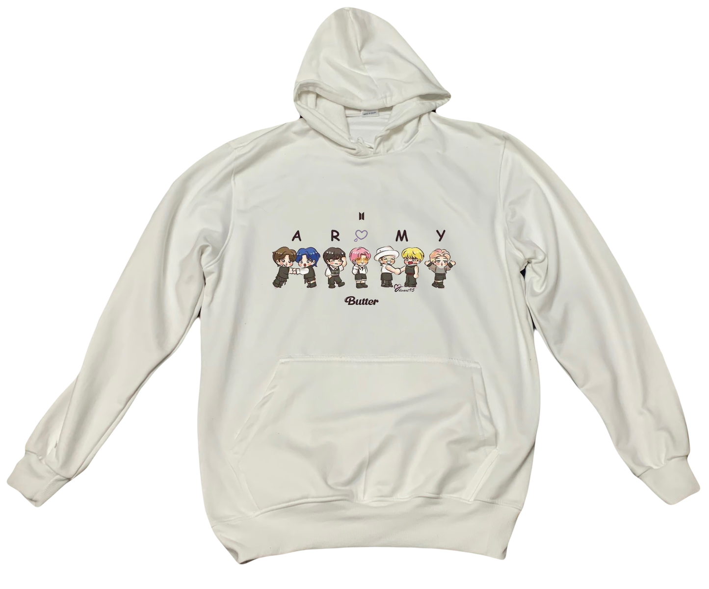 BTS One Size hoodie White 4