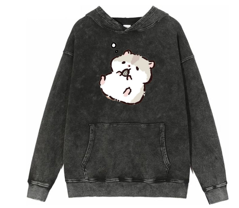 hamster Oversize Hoodie Washed 4