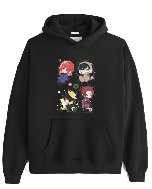 blue lock One Size hoodie Black 4