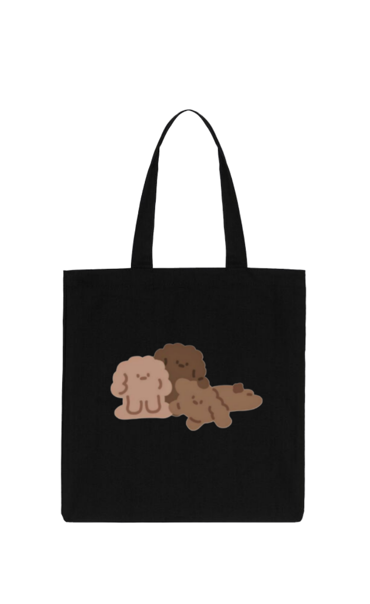 bear tote bag Black 4
