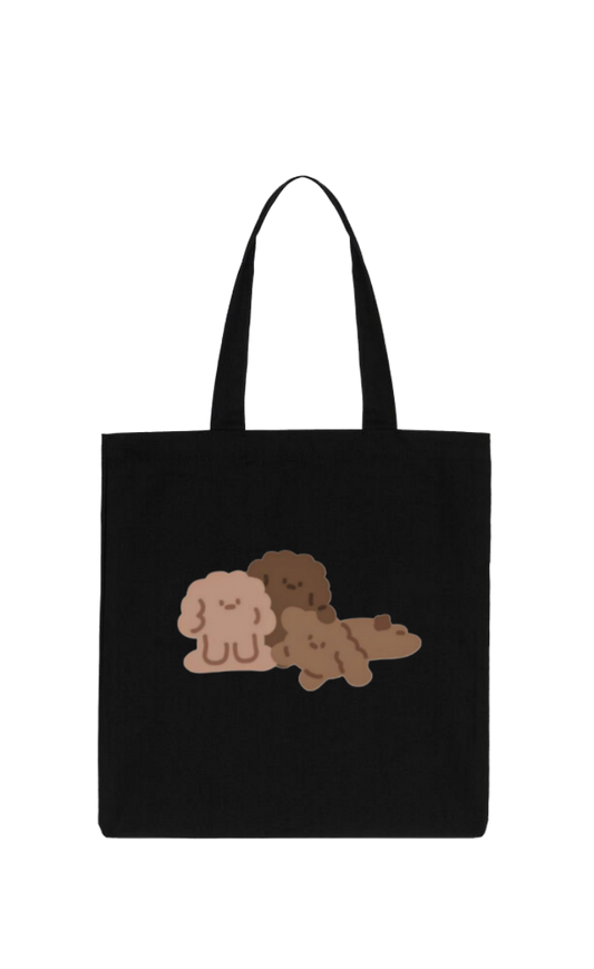 bear tote bag Black 4