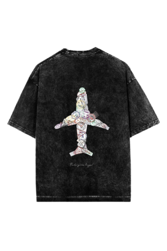 travel travellar One Size t- shirt Washed Back 4