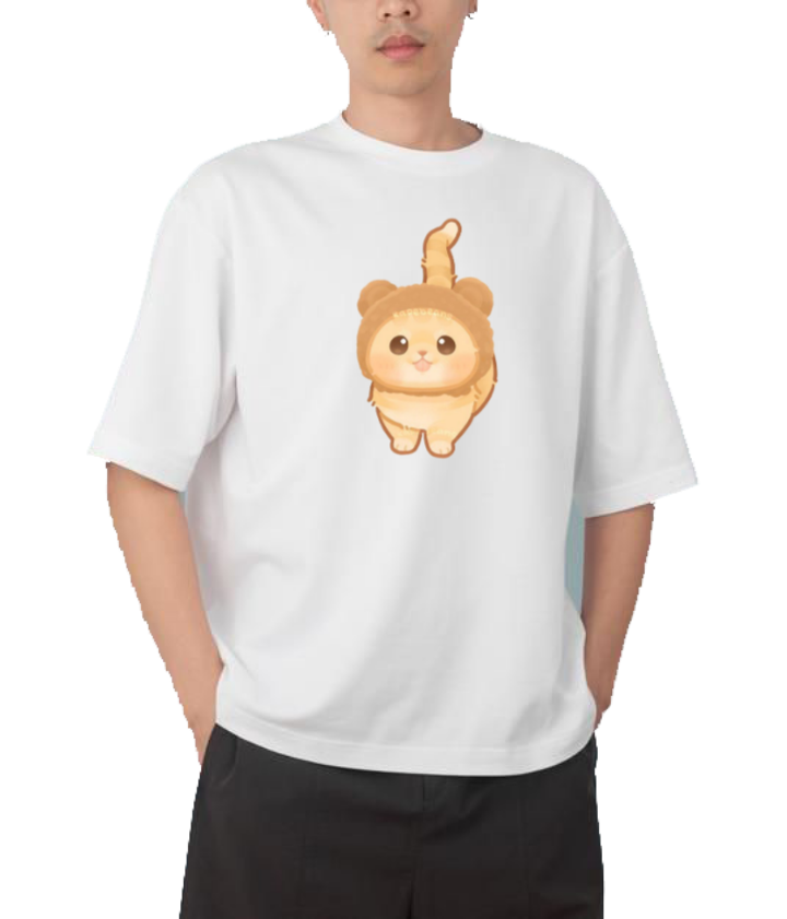 cat One Size t- shirt White 4