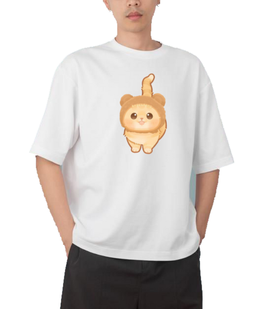 cat One Size t- shirt White 4