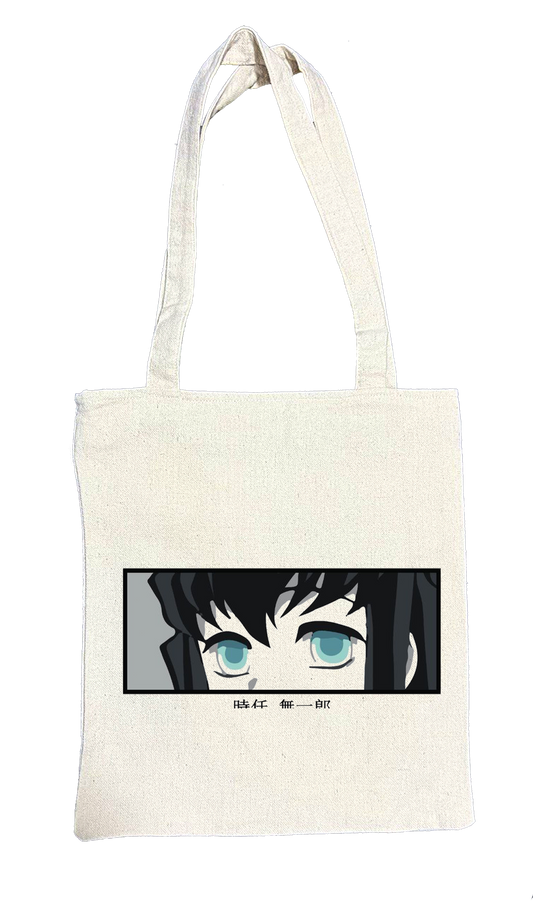 Anime Demon slayer nezuko tanjiro tote bag Beige 4