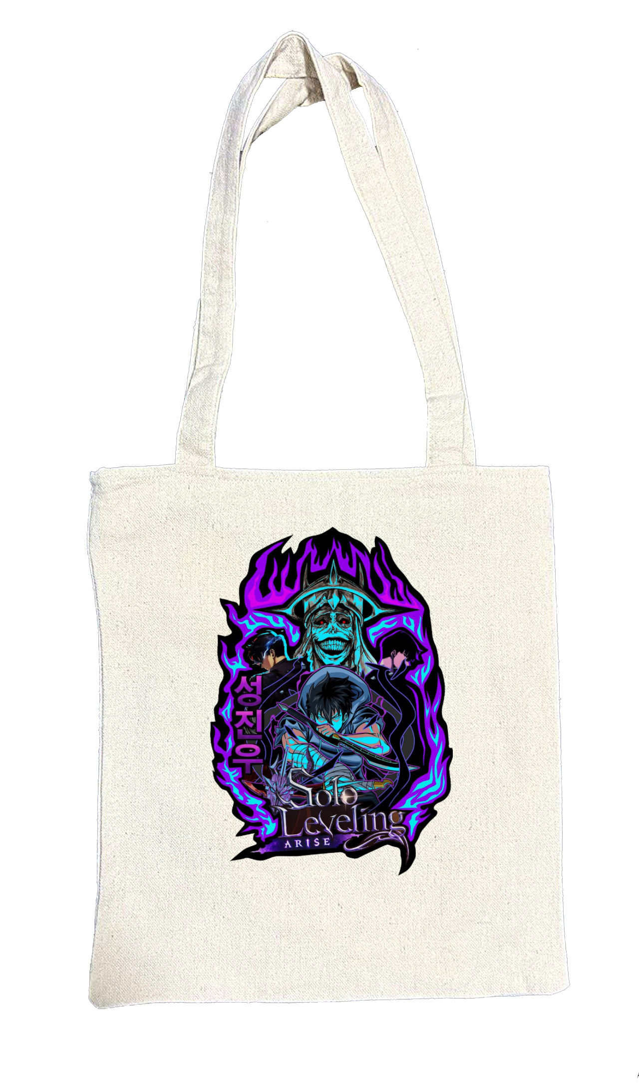 Solo Leveling tote bag beige 4