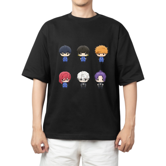 blue lock t- shirt One Size Black 21