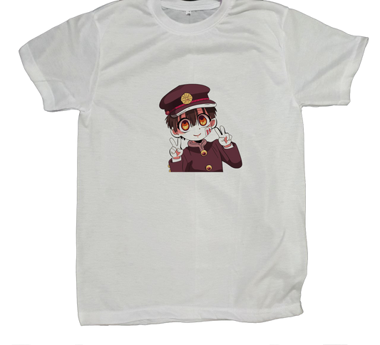 Hanako-kun t- shirt fat White 4