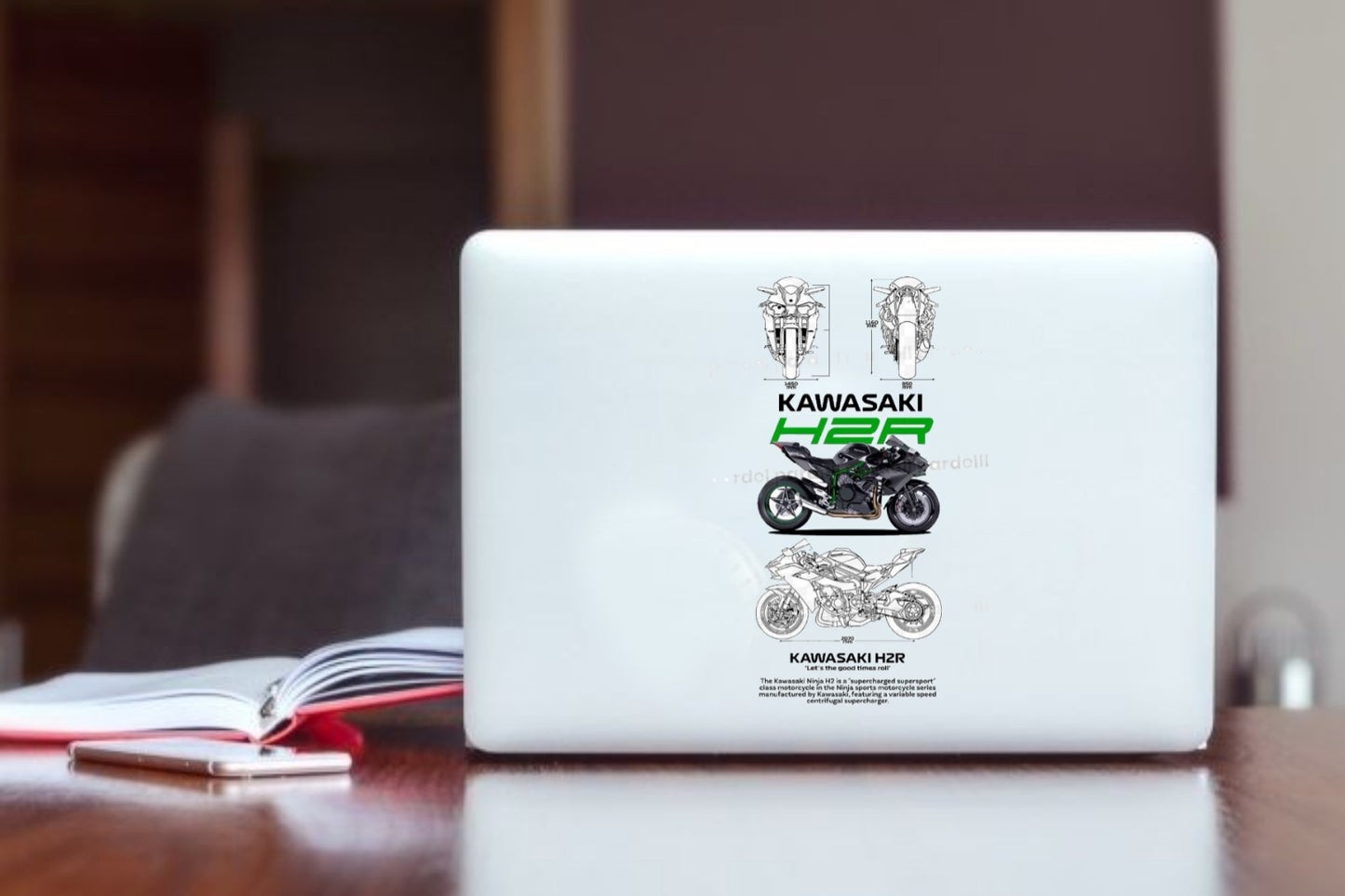 MOTOR CYCLE Laptop Sticker 4