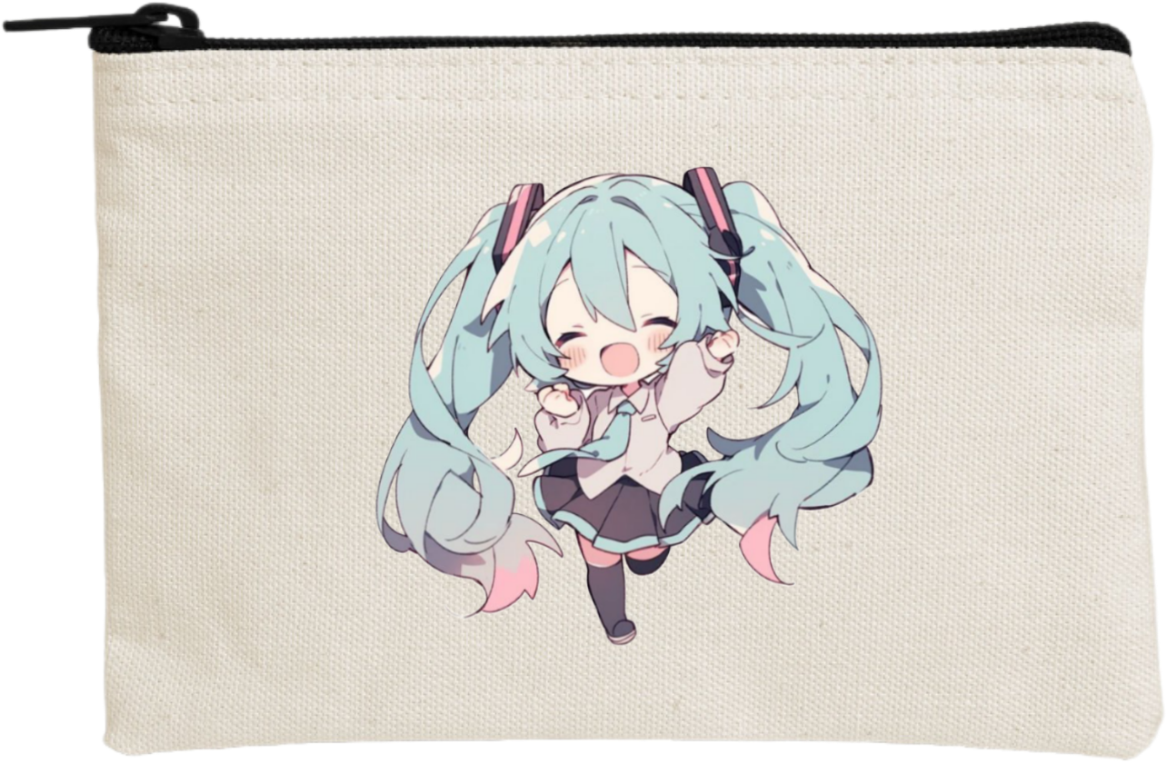 miku pencil case Beige 4