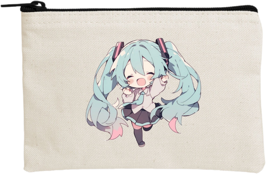 miku pencil case Beige 4
