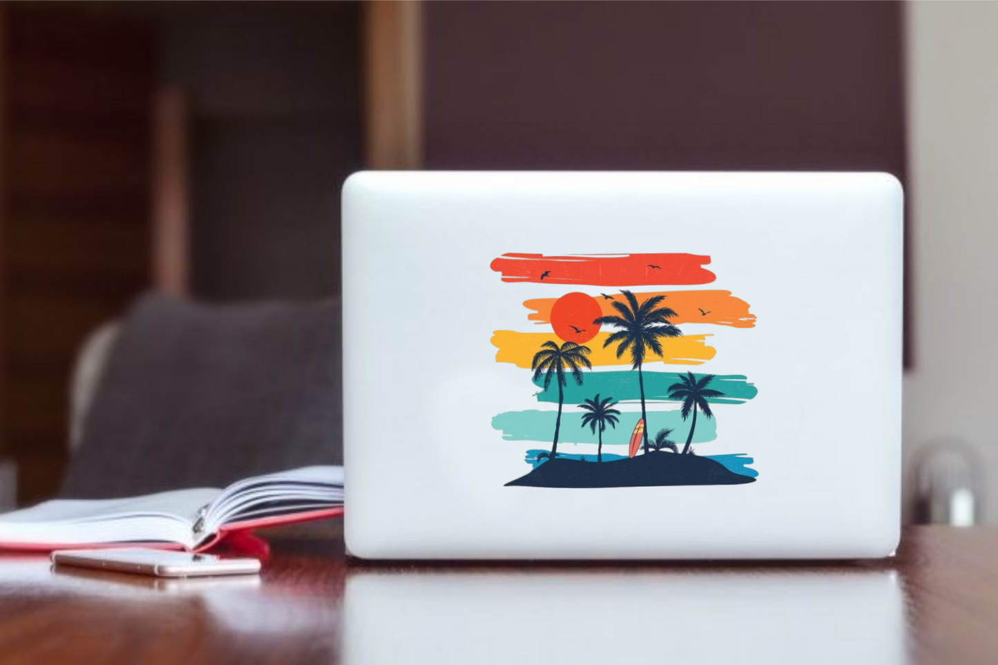 Summer Vibes Laptop Sticker 4