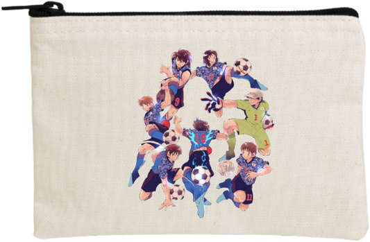 Captain Tsubasa wallet pencil case Beige 4