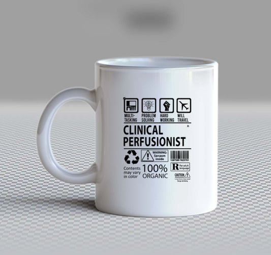 CLINICAL PERFUSIONIST R Back text Mug 124