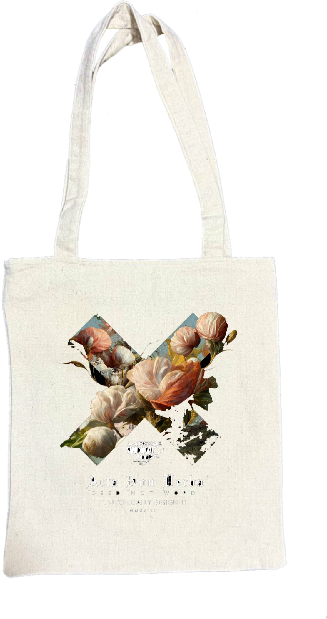NETCHICALLY DESIGNED  tote bag beige 104
