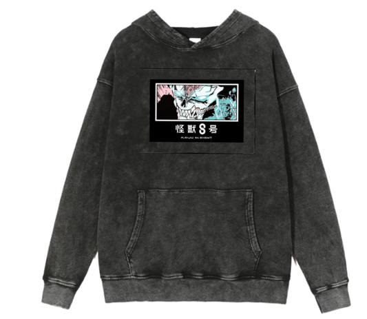 Kaiju No. 8 Over Size hoodie Washed 4
