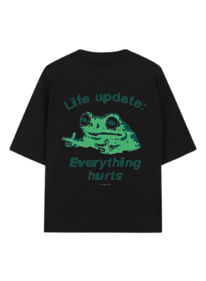 frog t- shirt  Black Back 4